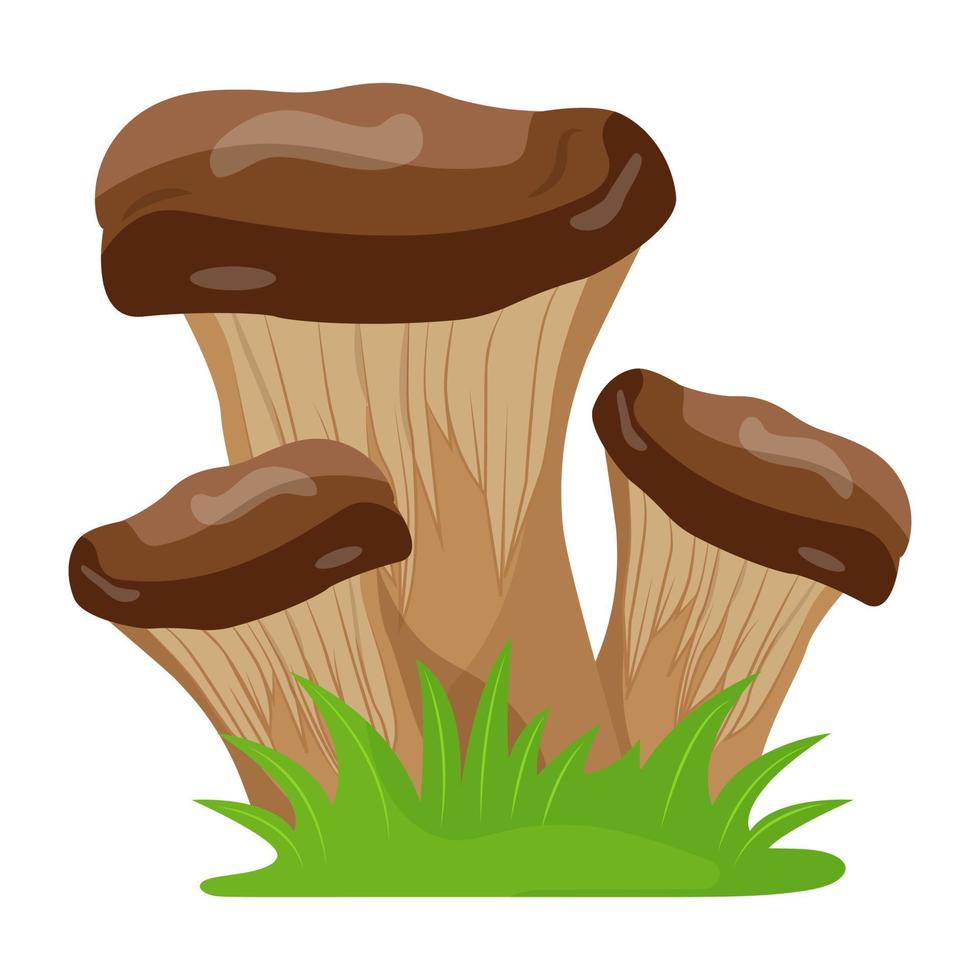 un vecteur illustratif plat de champignon