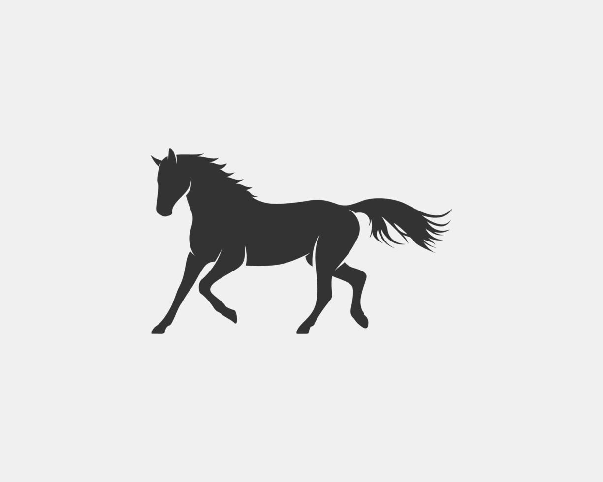 silhouette vecteur de cheval