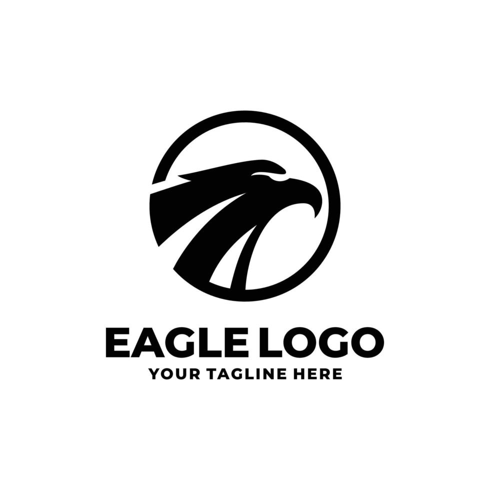 vecteur de logo plat simple aigle