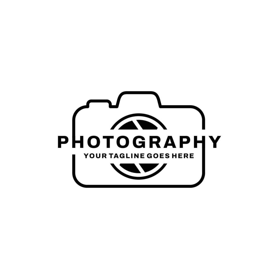 vecteur de conception de logo de photographie. logo de la caméra