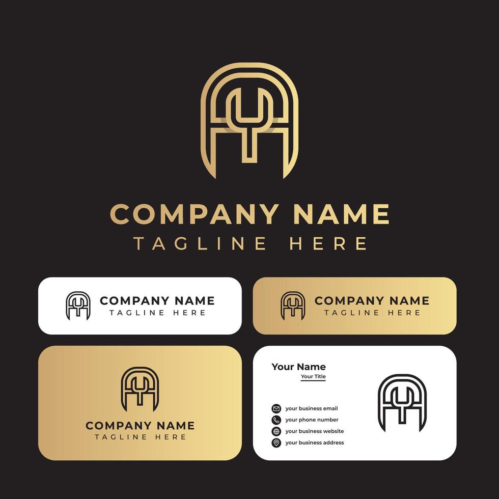 lettre ay contour logo, adapté à toute entreprise ou identité personnelle. vecteur