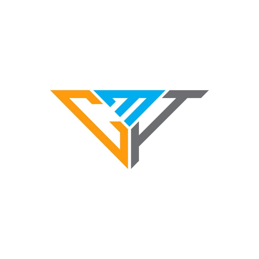 création de logo de lettre cmi avec graphique vectoriel, logo cmi simple et moderne en forme de triangle. vecteur