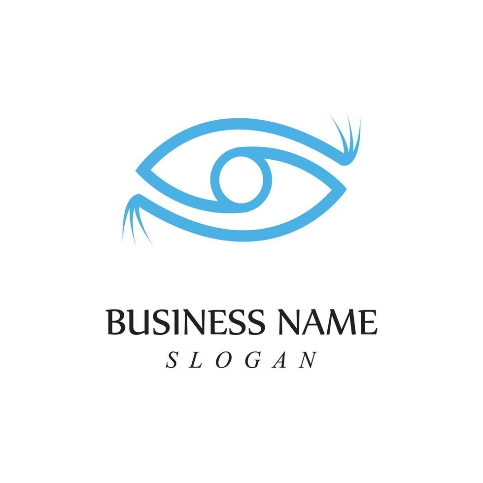 concept créatif yeux modèle de conception de logo icône du logo de soins oculaires vecteur