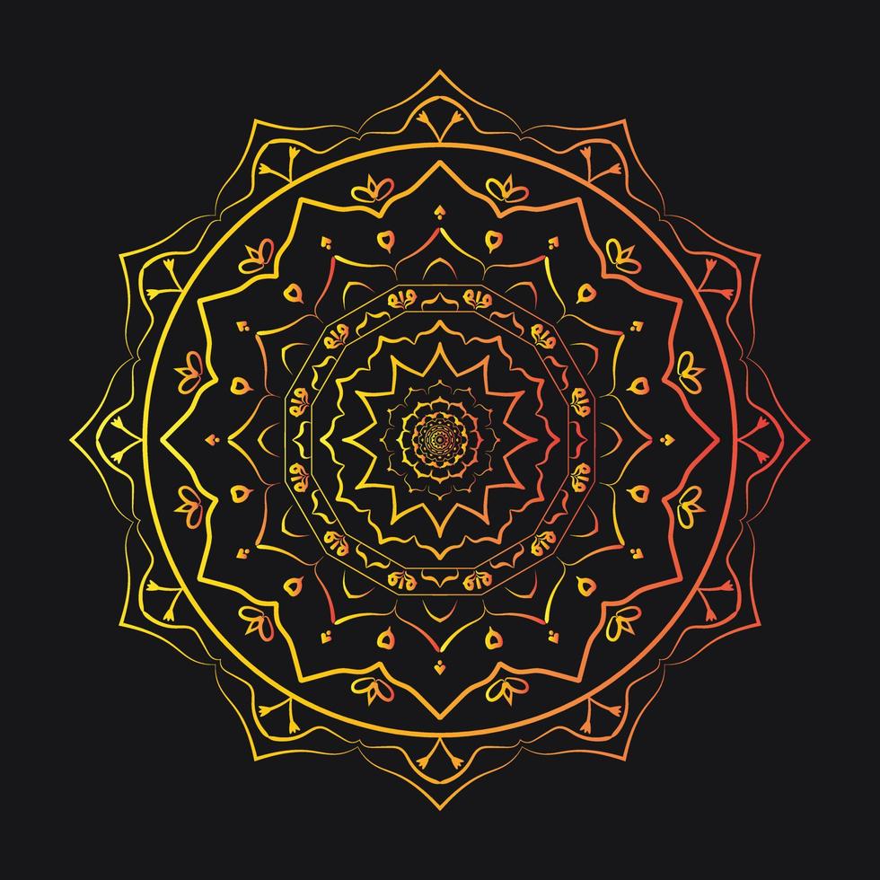 coloriages conception de mandala vecteur