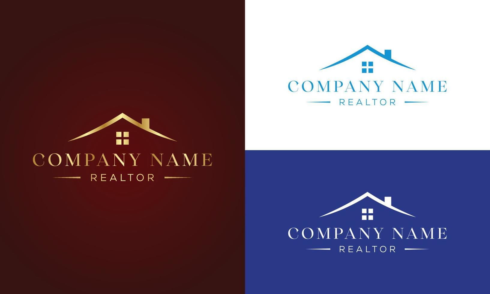 création de logo immobilier bâtiment et construction vecteur