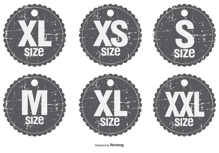 Badges de style grunge vecteur