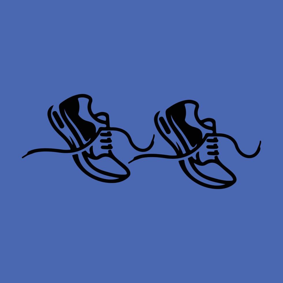 conception de vecteur de logo de chaussures de mode