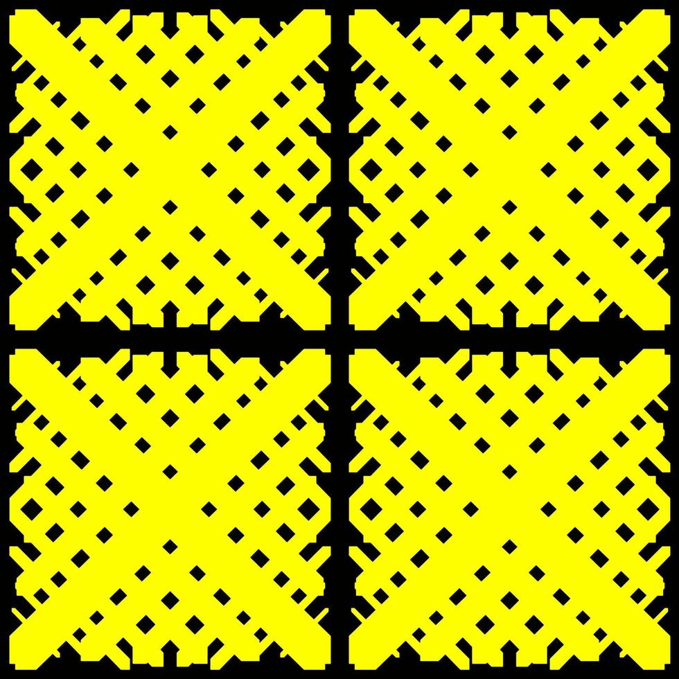 motif jaune abstrait sans soudure. abstrait noir et jaune vecteur