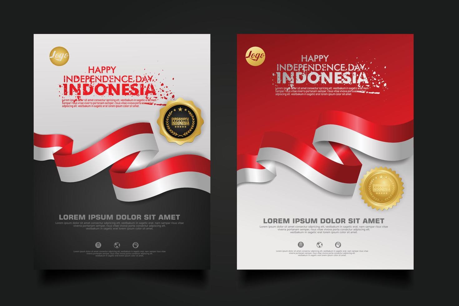 définir le modèle de fond de la fête de l'indépendance de l'indonésie. vecteur