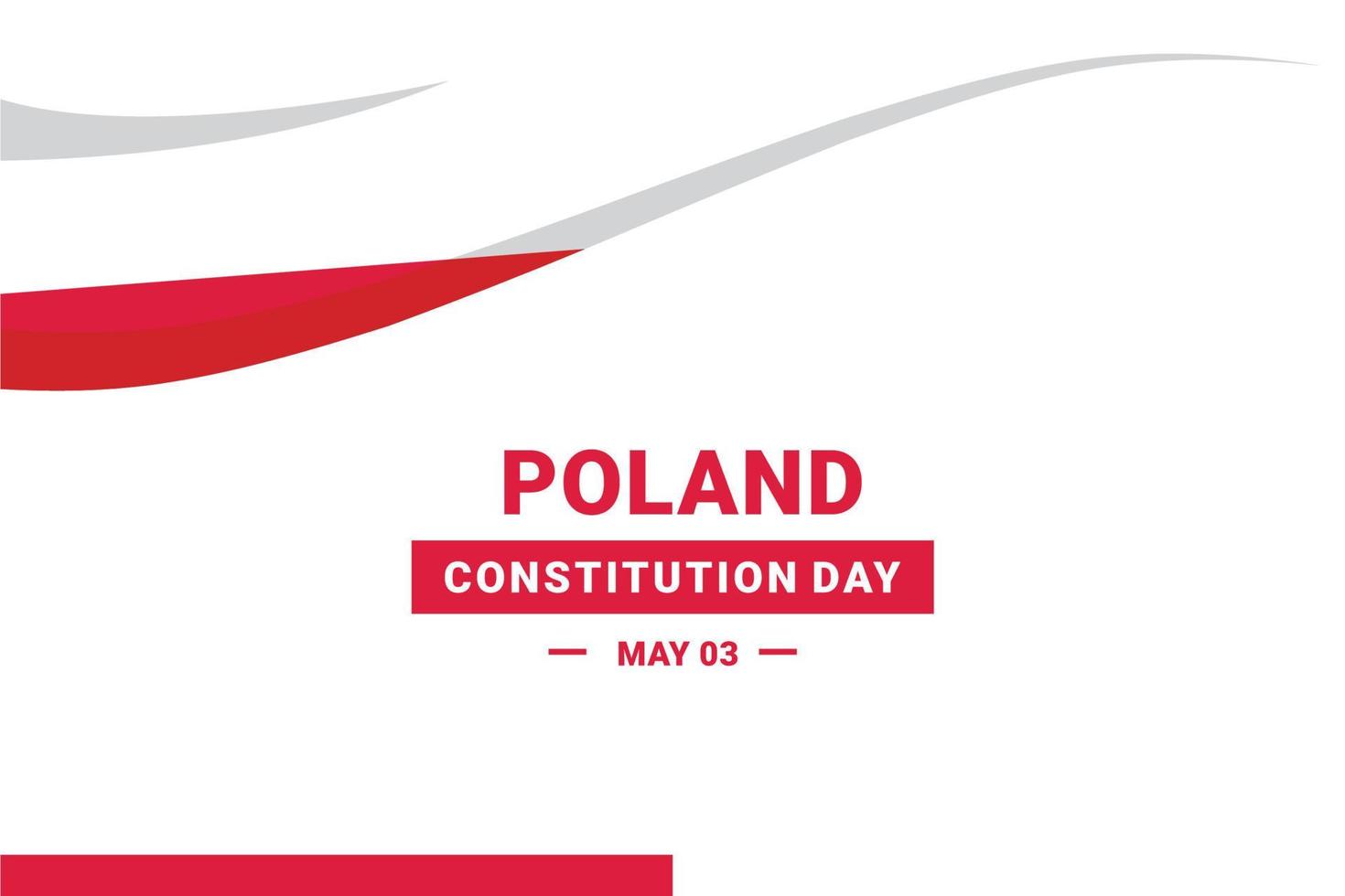 jour de la constitution en pologne vecteur