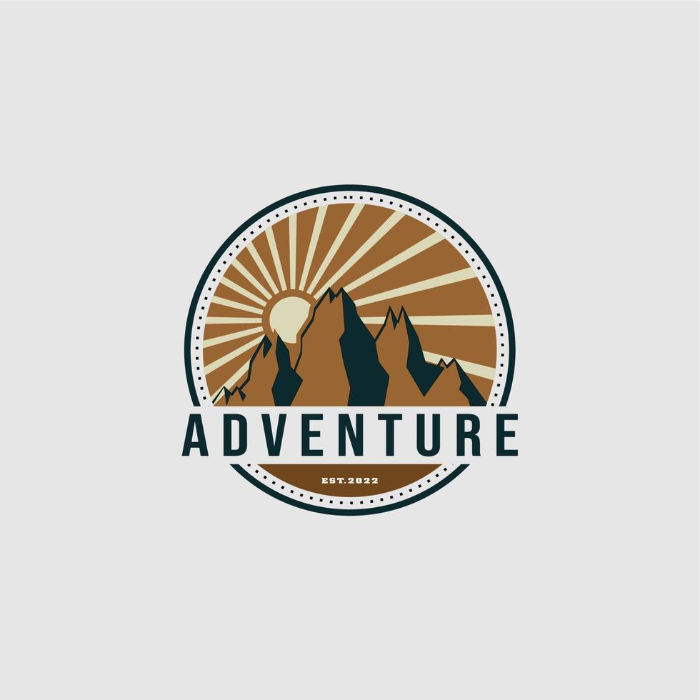 logo pour l'aventure vecteur