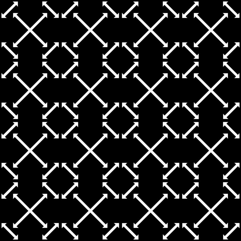 motif géométrique zig zag asiatique noir blanc vecteur