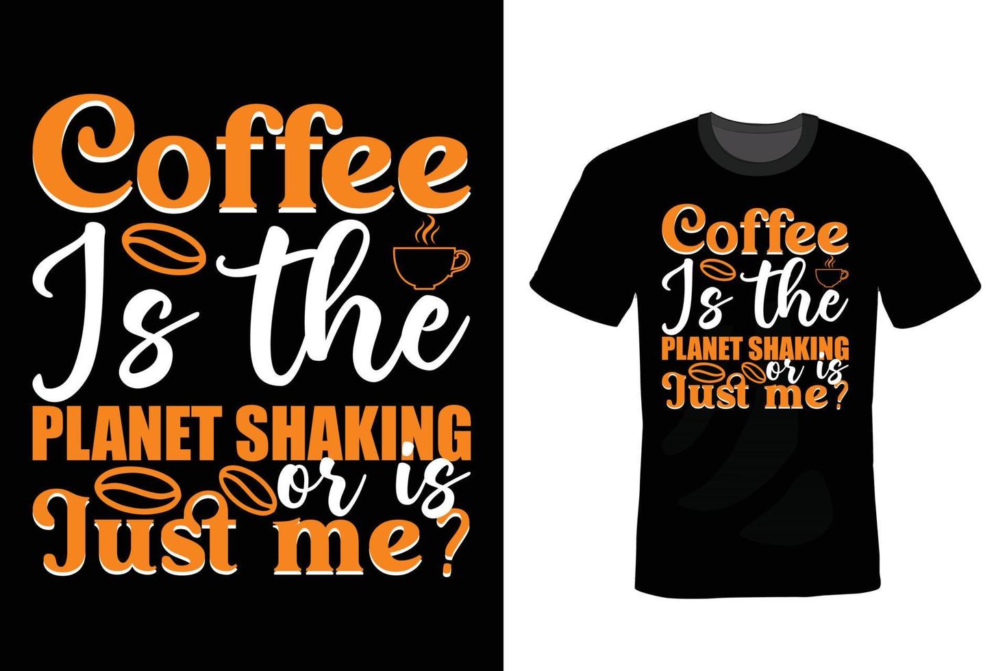 conception de t-shirt café, vintage, typographie vecteur