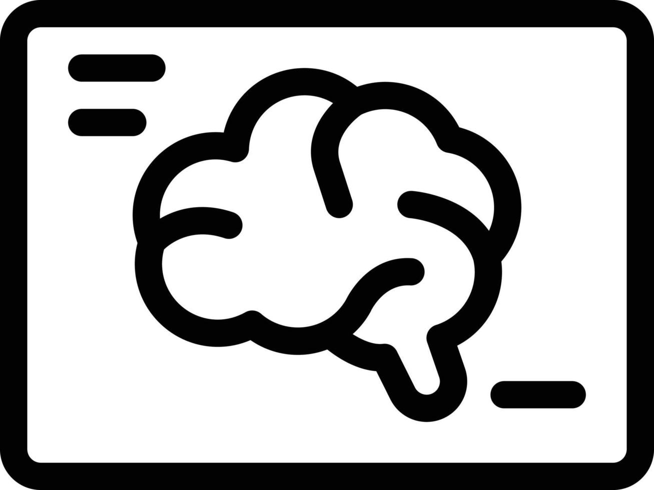 illustration vectorielle du cerveau aux rayons x sur un arrière-plan.symboles de qualité premium.icônes vectorielles pour le concept et la conception graphique. vecteur