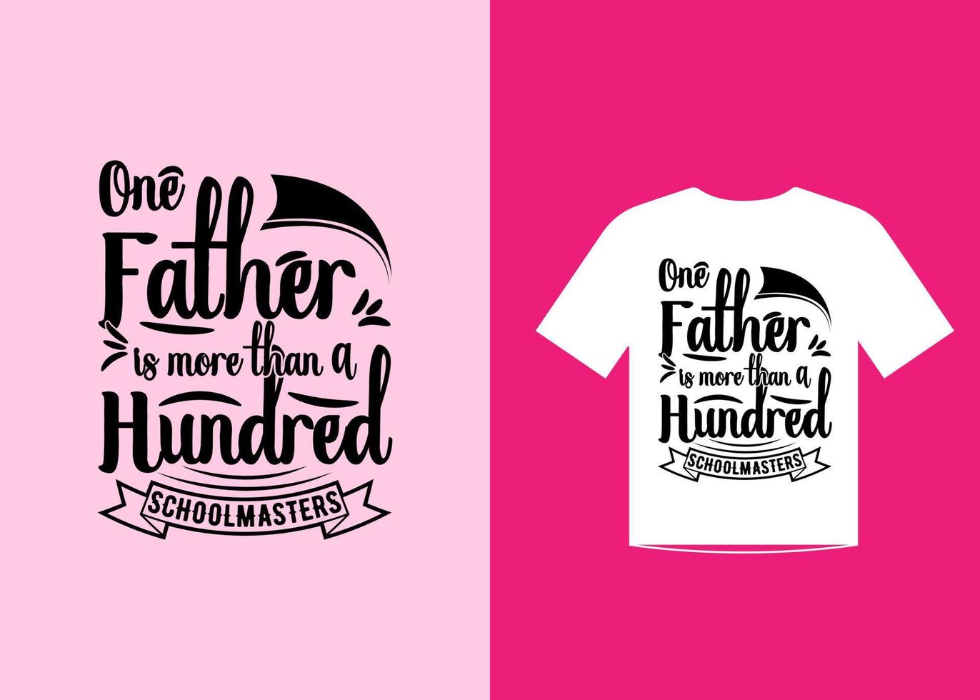 vecteur de conception de modèle de t-shirt de citations de fête des pères
