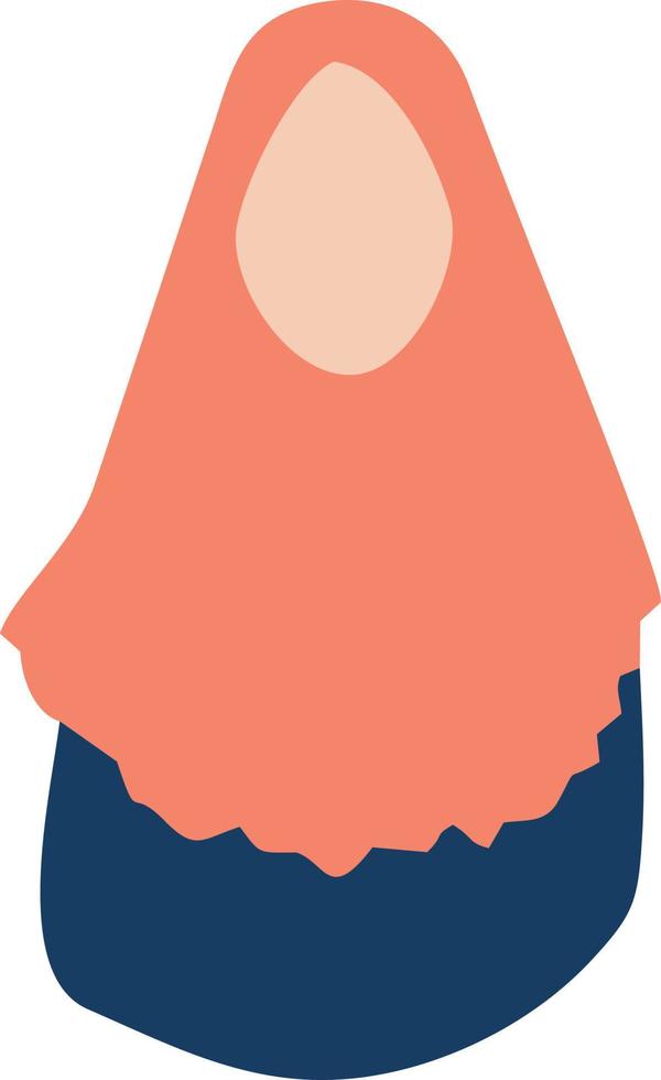style hijab femme vecteur