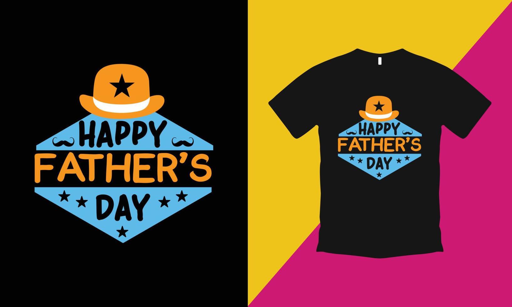 modèle de t-shirt créatif pour la fête des pères vecteur