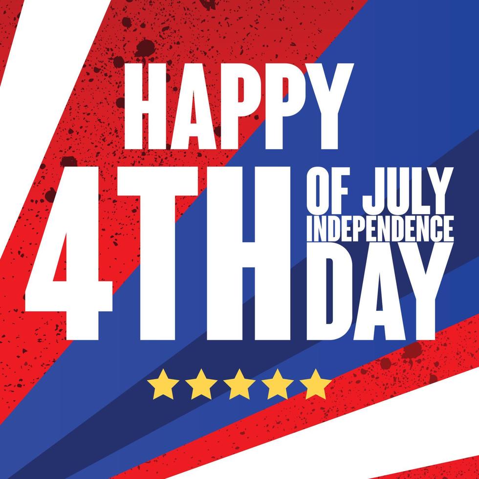 joyeux 4 juillet fête de l'indépendance graphique vectoriel gratuit