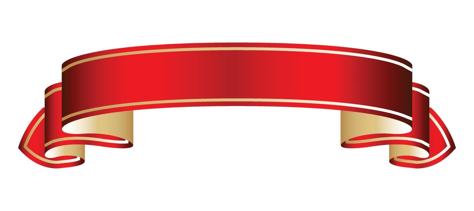 conception de bannière créative ruban rouge moderne vecteur
