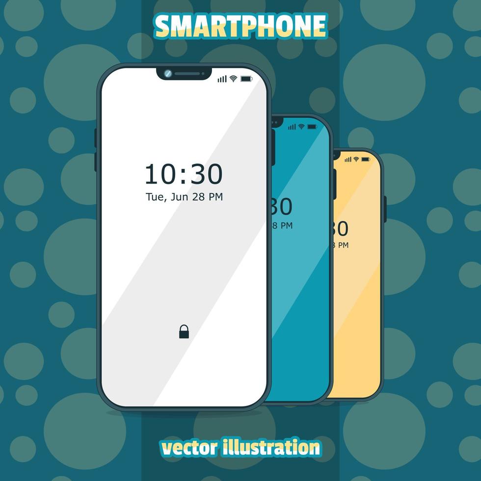 illustration vectorielle smartphone vecteur