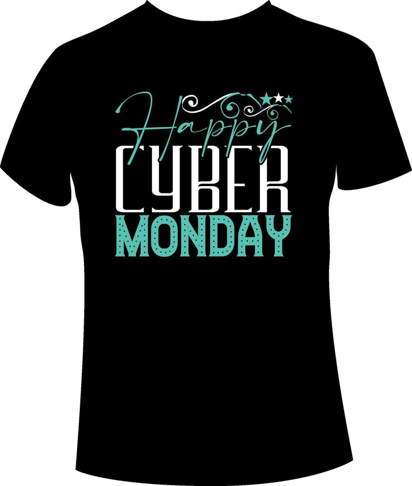conception de t-shirt cyber lundi vecteur