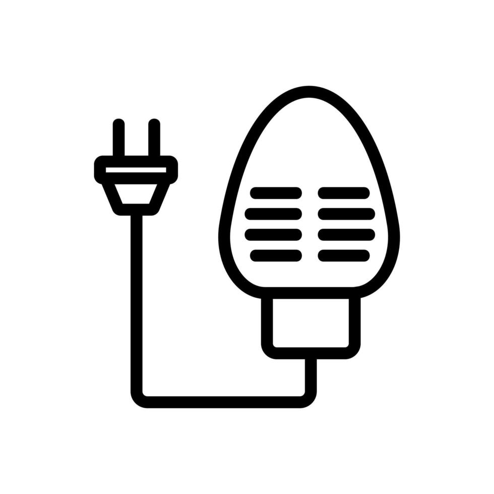 illustration vectorielle de l'icône de la semelle extérieure chauffée électriquement vecteur