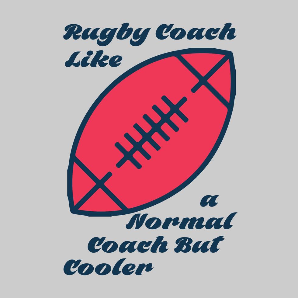 conception de vecteur de rugby créatif et conception et illustration de t-shirt de rugby