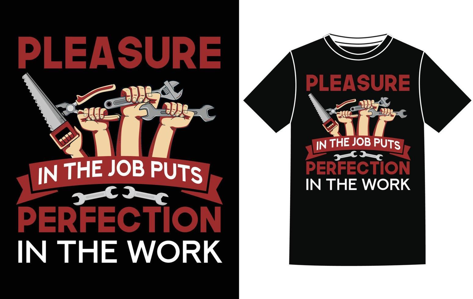 conception de t-shirt de la fête du travail vecteur