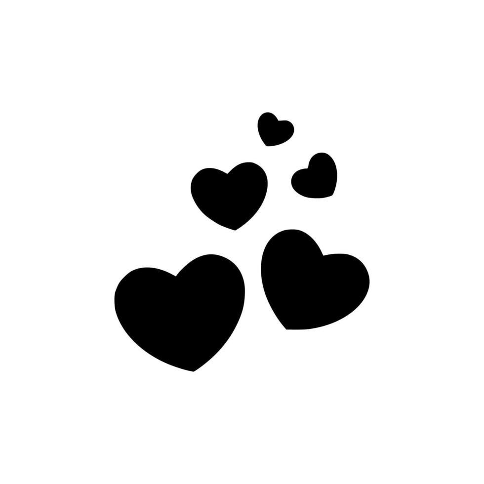 icône de symbole d'amour, vecteur de symbole d'amour. conception simple de logo