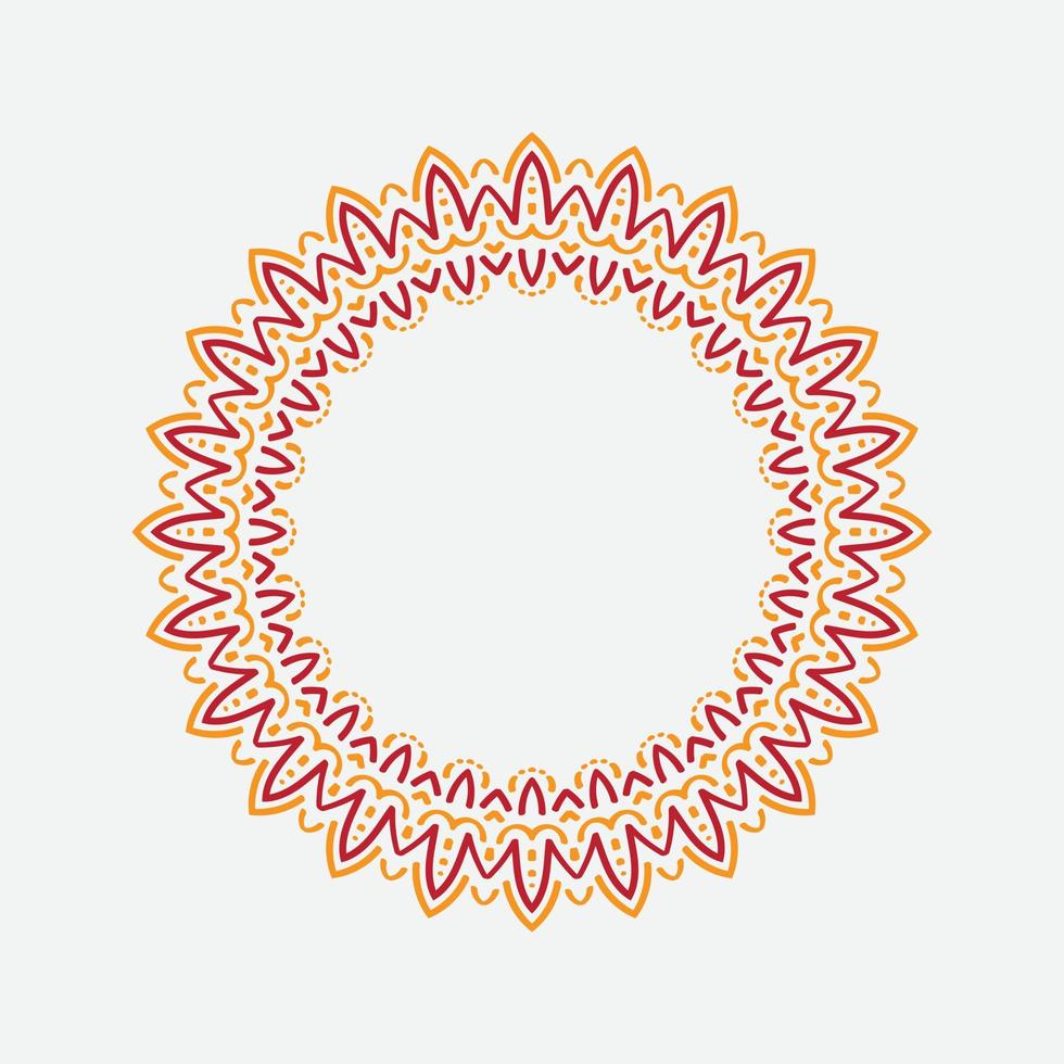 motif décoratif rond ou circulaire pour le cadre de conception et la bannière. cadre circulaire. cadre classique. cadre rétro ou vintage vecteur