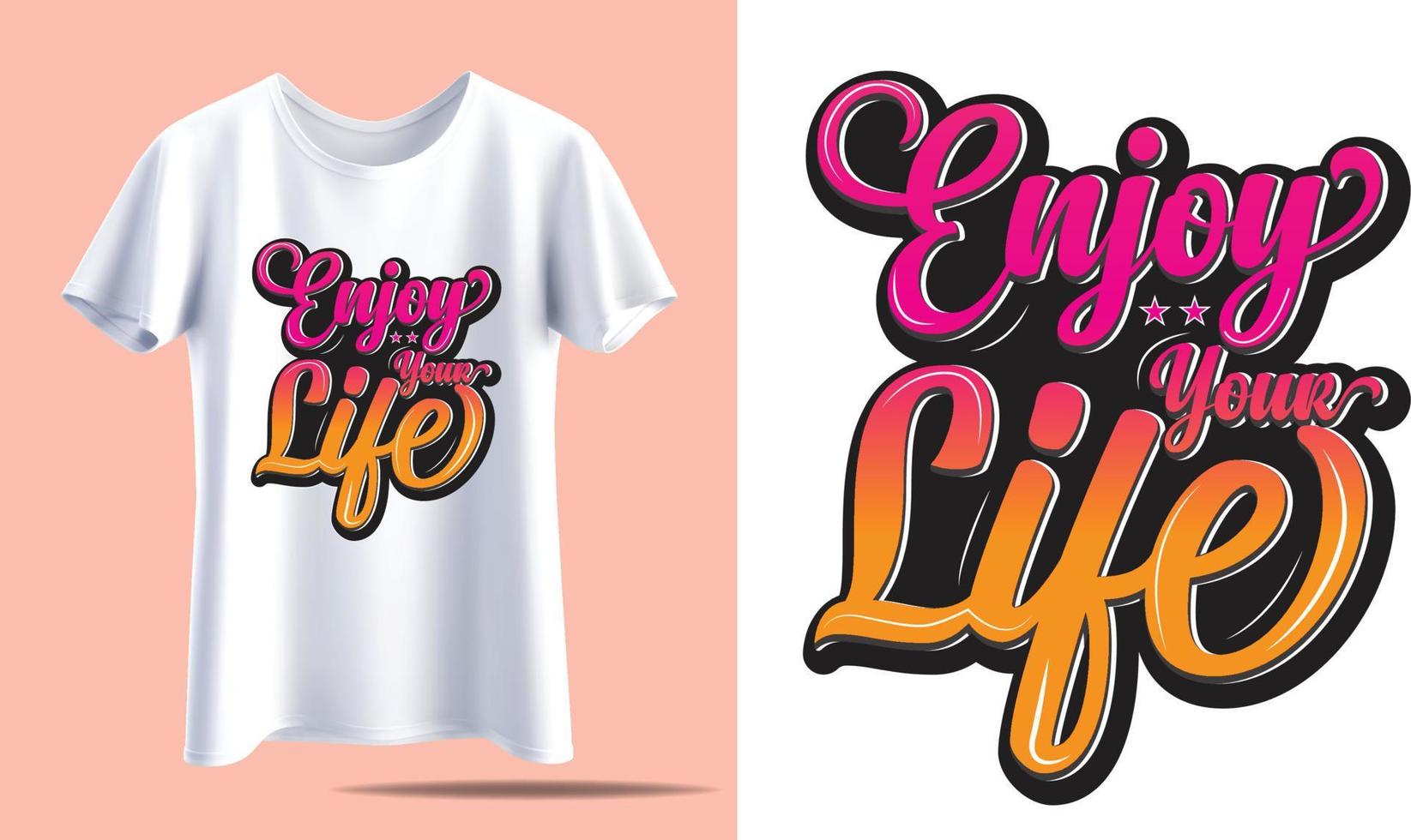 conception de t-shirt de typographie vecteur