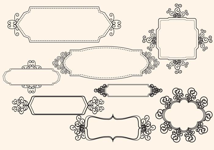 Cadres Vintage vecteur