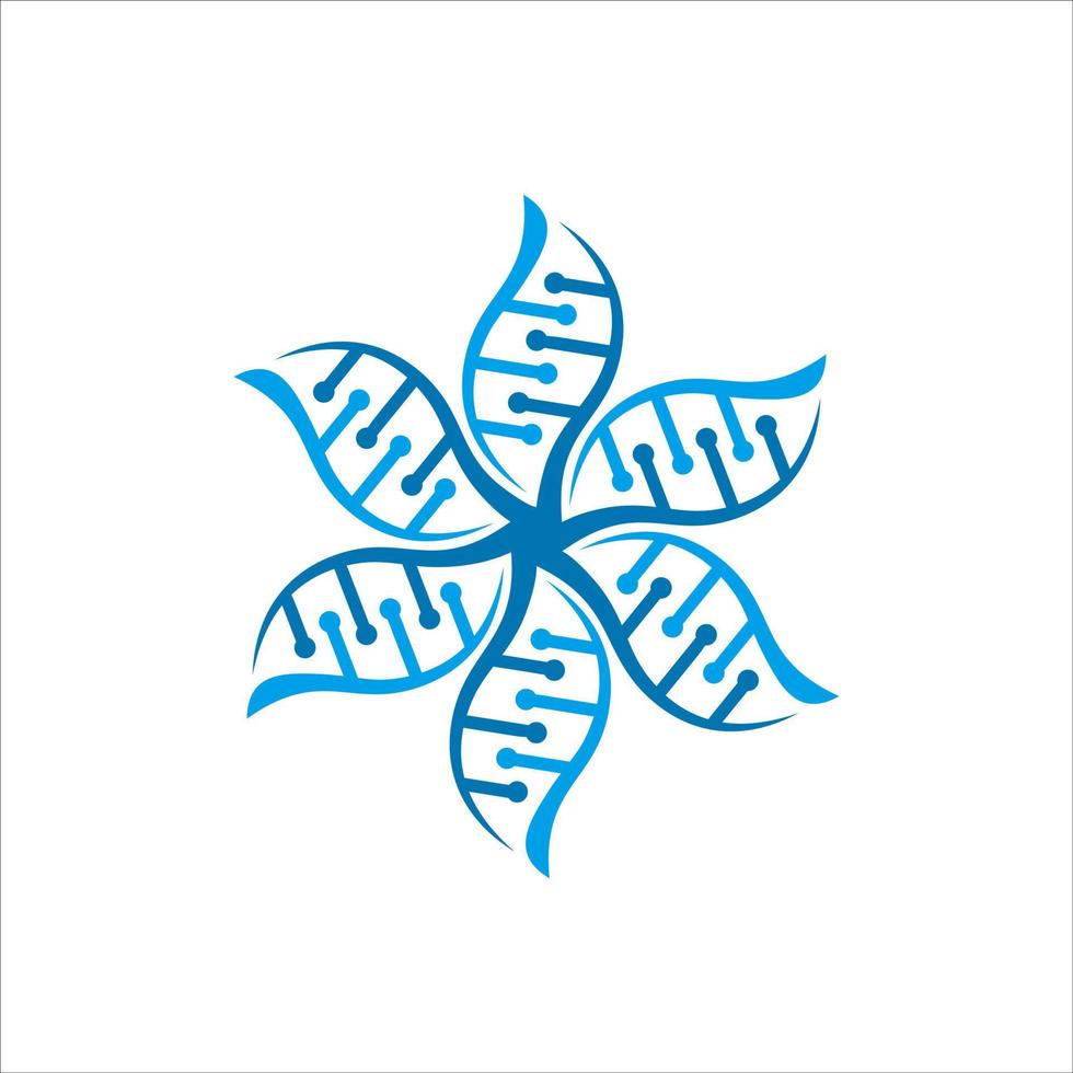 modèle de conception de logo d'adn. icône pour la technologie scientifique vecteur