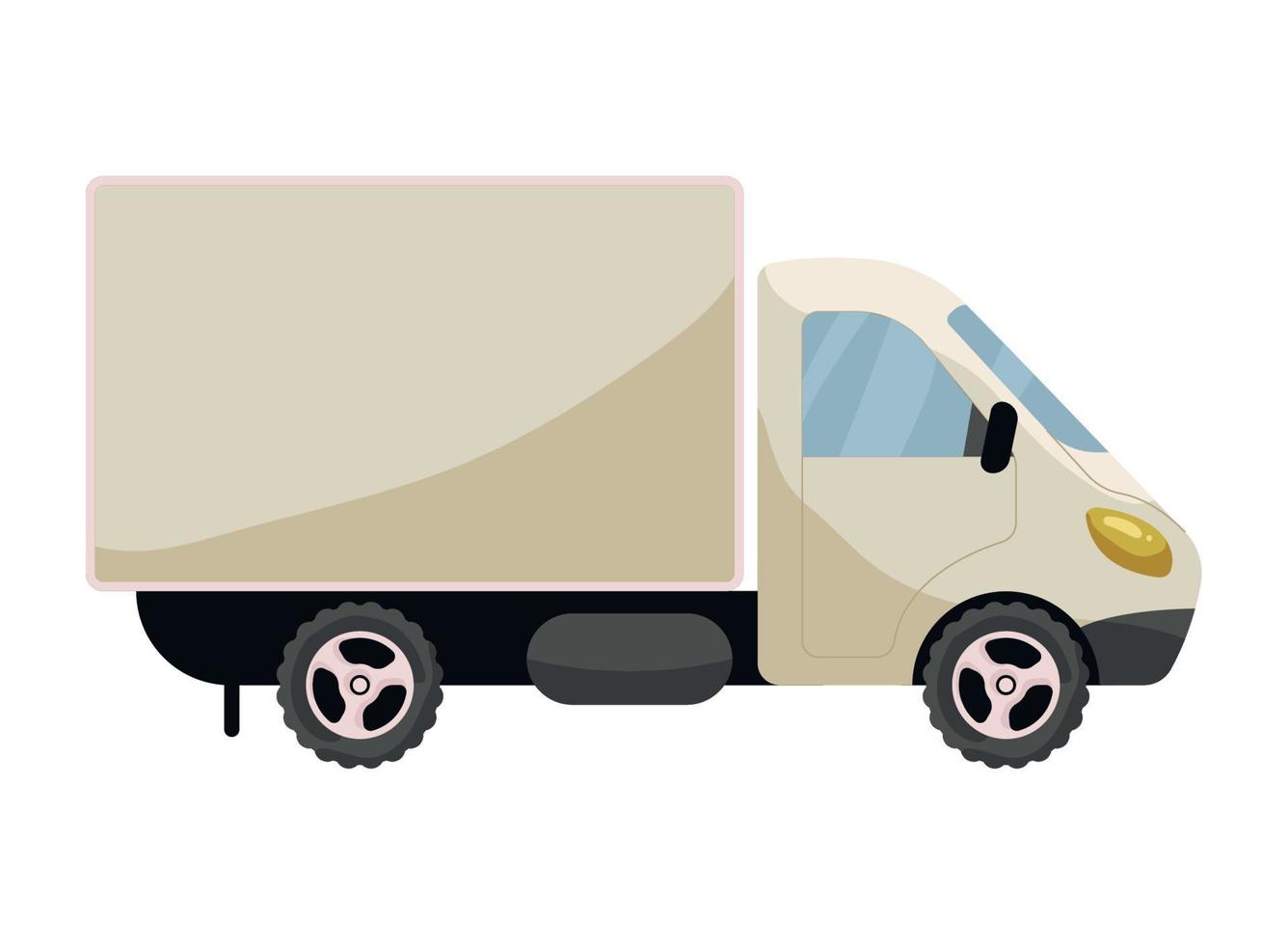 maquette de transport par camion vecteur
