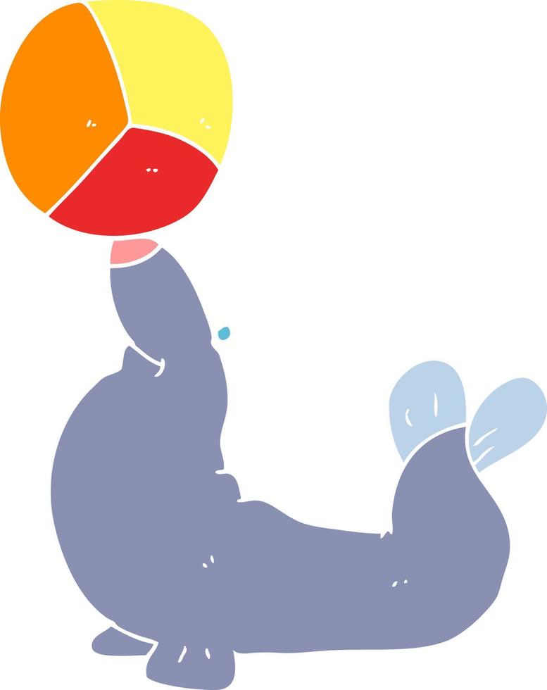 illustration en couleur plate de la balle d'équilibrage du joint vecteur