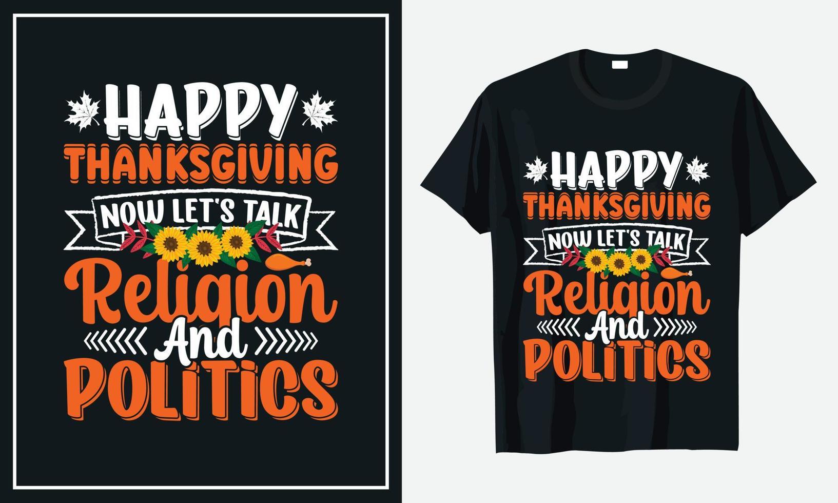 impression de vecteur de conception de t-shirt de thanksgiving