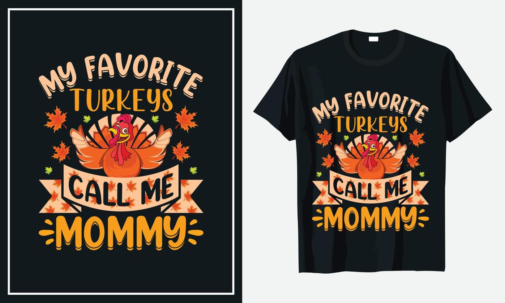 impression de vecteur de conception de t-shirt de thanksgiving