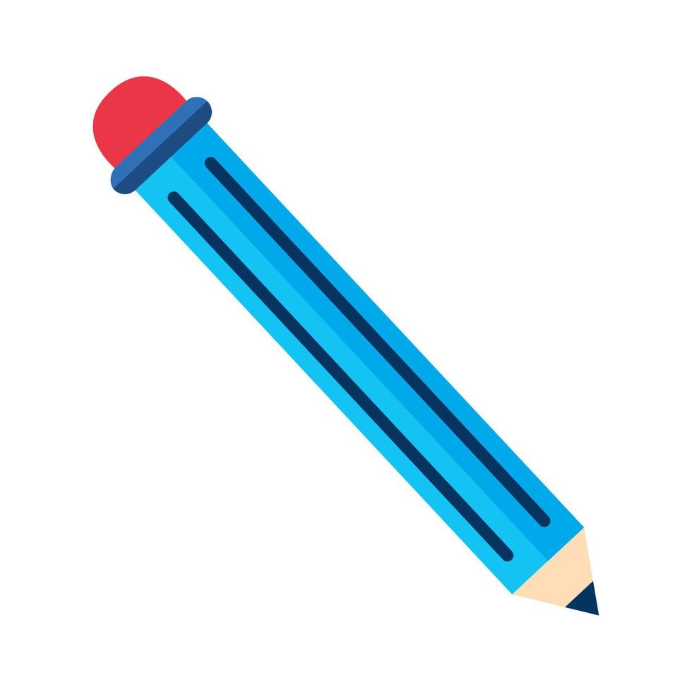 crayon bleu graphite vecteur
