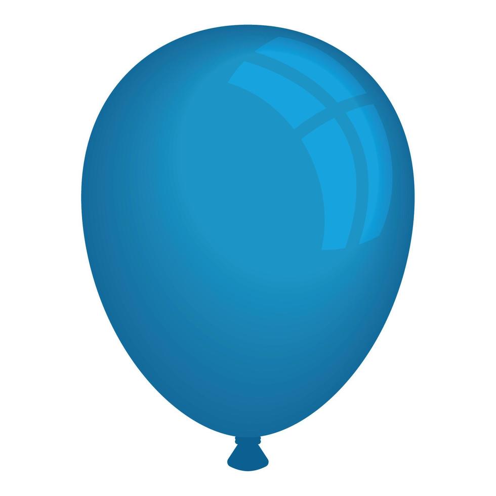 ballon bleu flottant à l'hélium vecteur