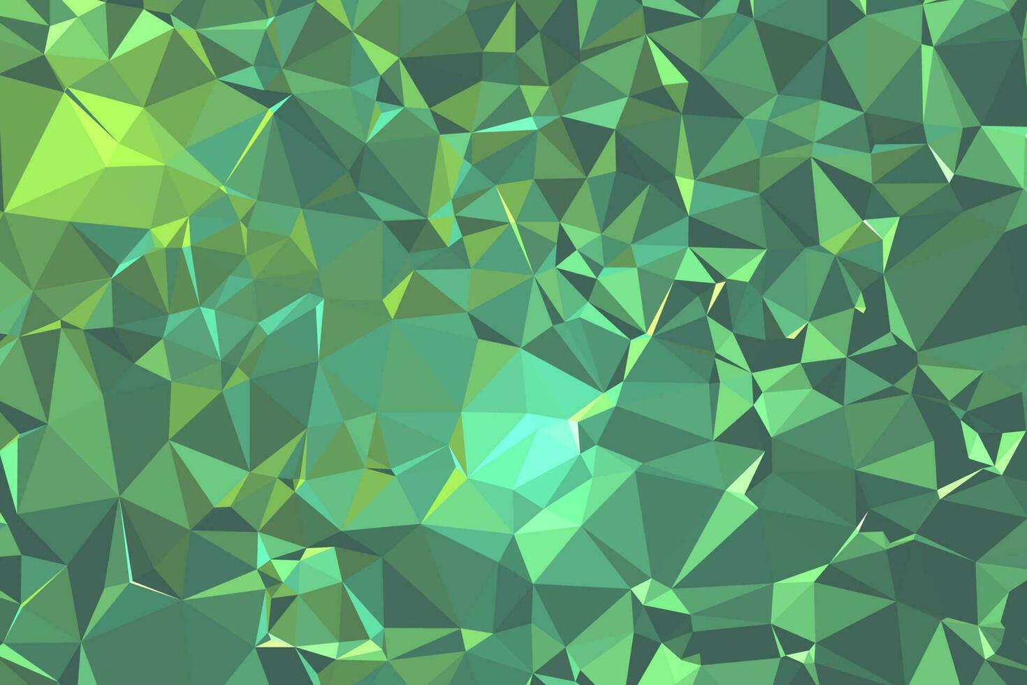 abstrait polygonale vert texturé. low poly géométrique composé de triangles de différentes tailles et couleurs. utiliser dans la couverture de conception, la présentation, la carte de visite ou le site Web. vecteur