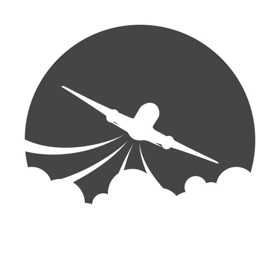 icône d'avion volant vecteur