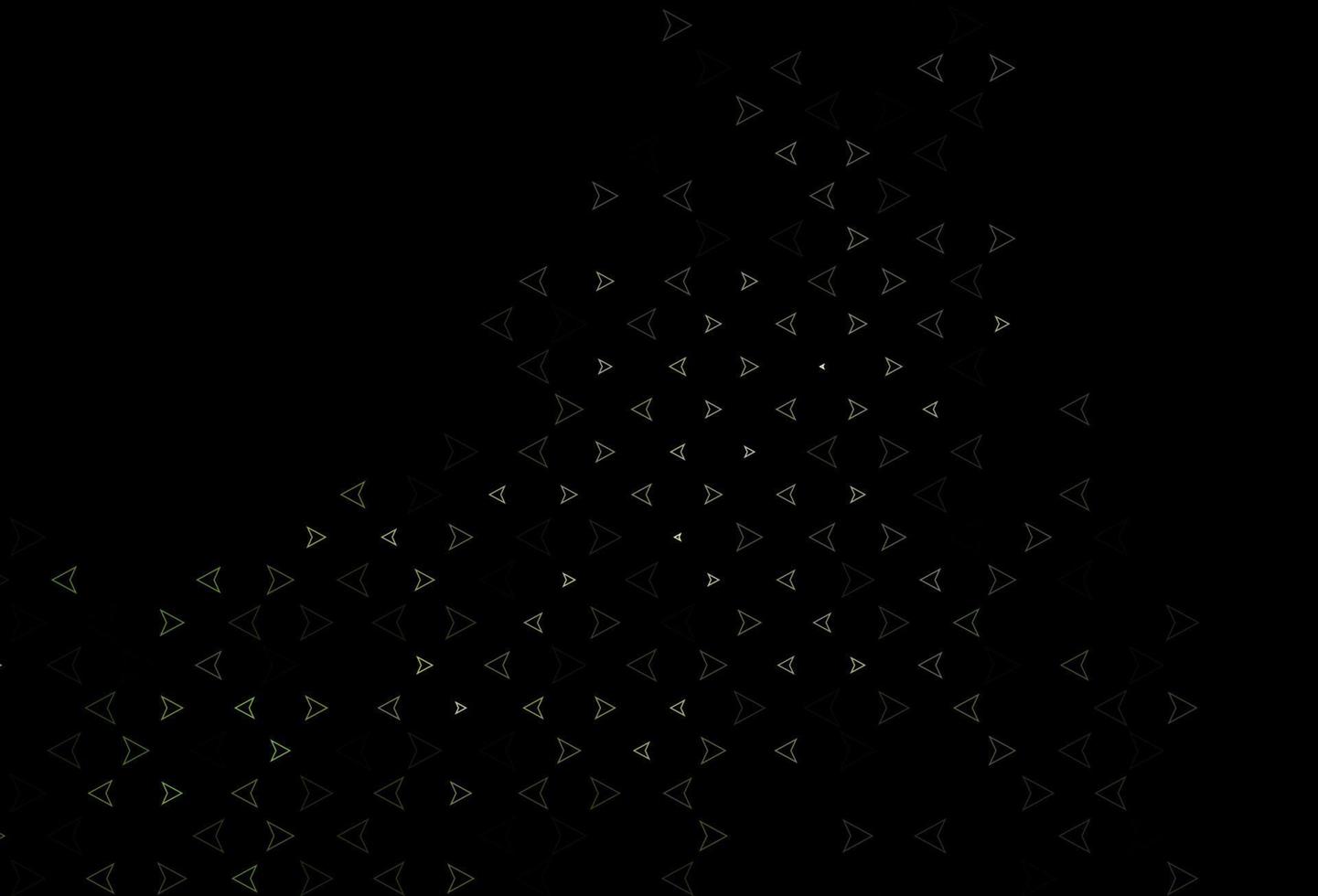 disposition de vecteur vert foncé avec des lignes, des triangles.