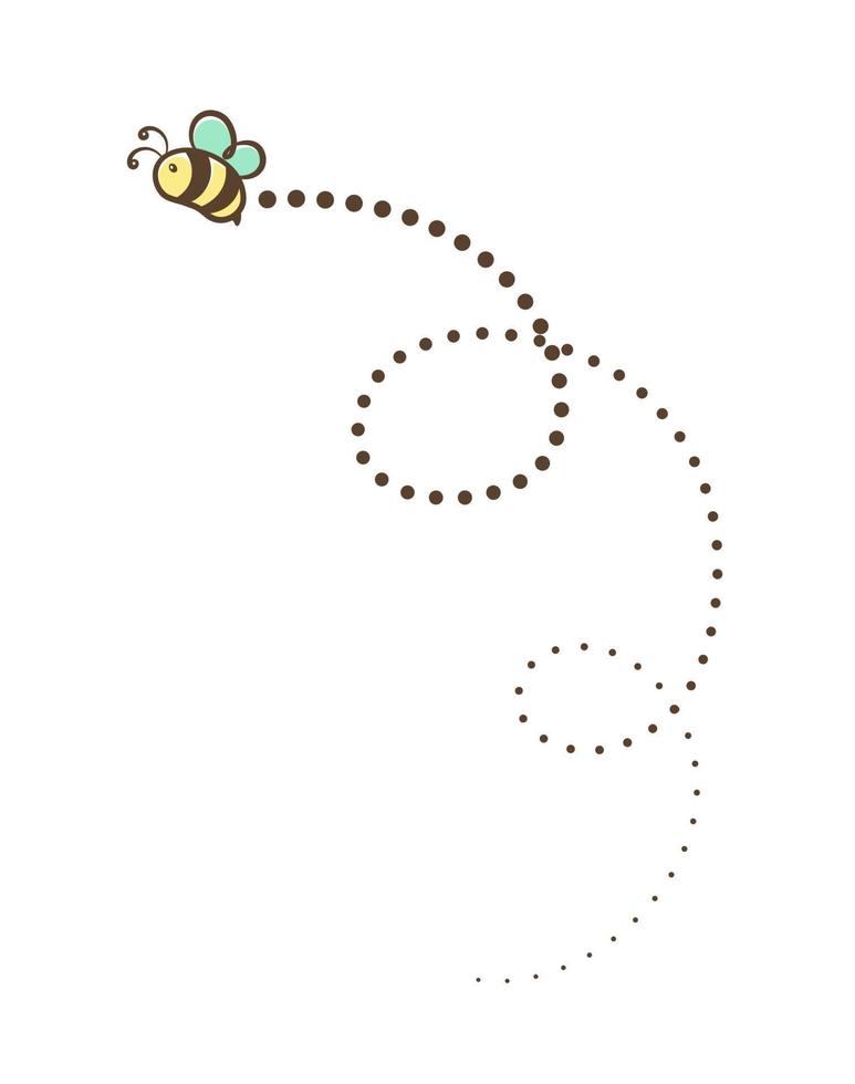 abeille volante vecteur clipart