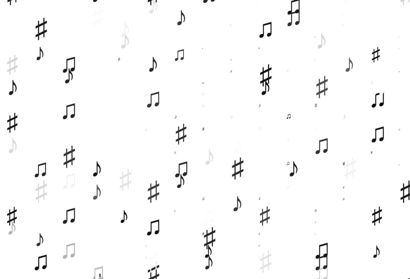 fond de vecteur noir clair avec des symboles de musique.