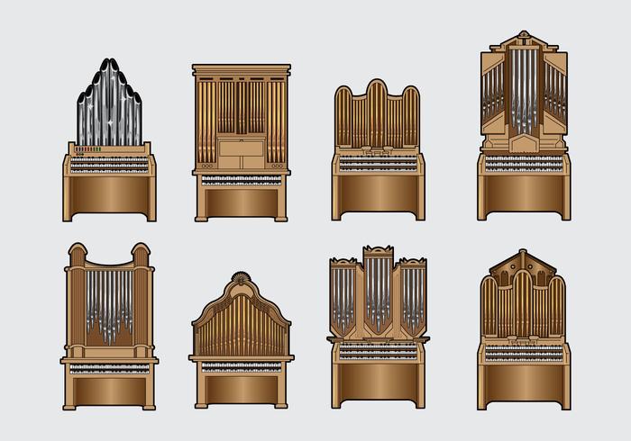 Vecteur d'organe de pipe gratuit