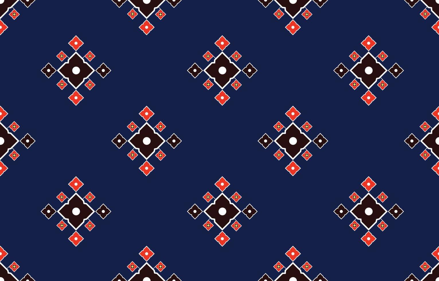 géométrique ethnique oriental ikat motif harmonieux de conception traditionnelle pour le fond, le tapis, le papier peint, les vêtements, l'emballage, le batik, le tissu, l'illustration vectorielle. mode de broderie. vecteur