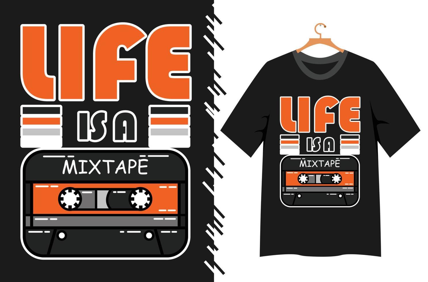 illustration musicale pour la conception de t-shirt vecteur