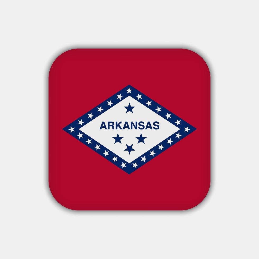 drapeau de l'état de l'arkansas. illustration vectorielle. vecteur