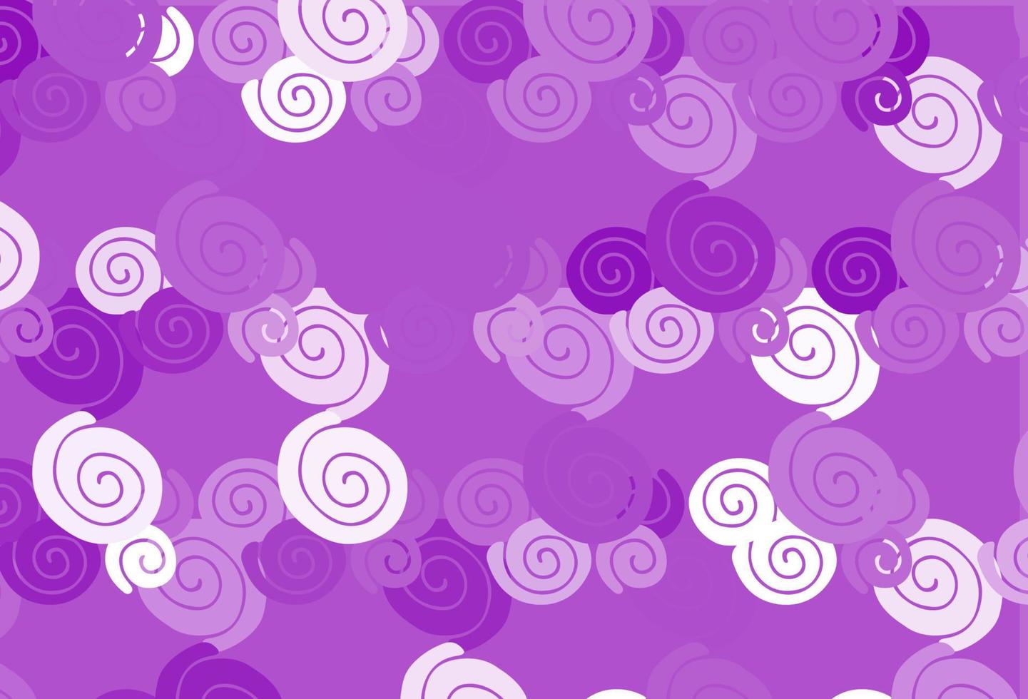 motif vectoriel violet clair avec des cercles courbes.