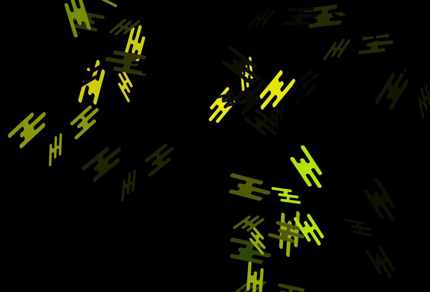 motif vectoriel vert foncé et jaune avec des lignes étroites.